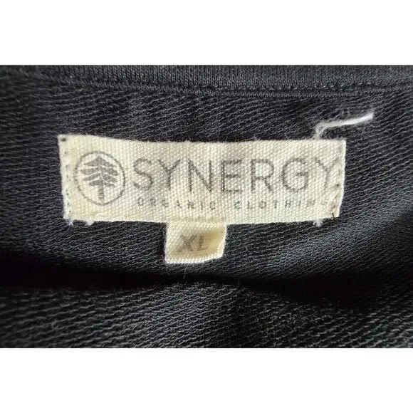 Synergy Shift Dress Organic Cotton Scoop Neck 3/4 Sleeve Colorblock XL - Picture 6 of 8